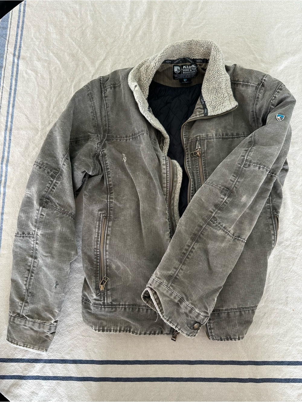 Kuhl Men's Sherpa-Lined Field Jacket — Faded Gray